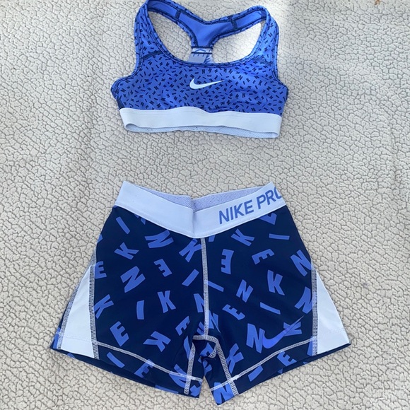 Nike Matching Sets Girls Nike Set Spandex And Sports Bra Poshmark